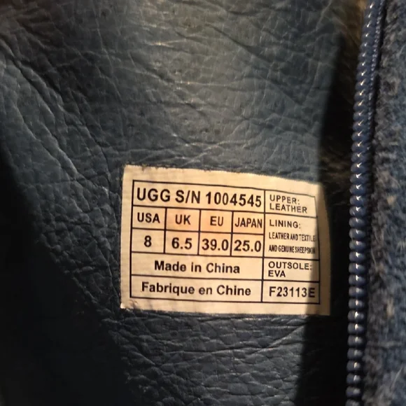 UGG Navy Suede Boots - Picture 3 of 8